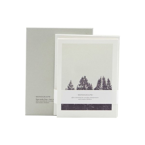 Monograph Notecards / Winter -korttipakkaus 8 kpl
