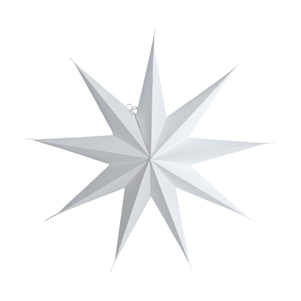House Doctor Star, tähti 9 sakaraa, valkoinen 45 cm