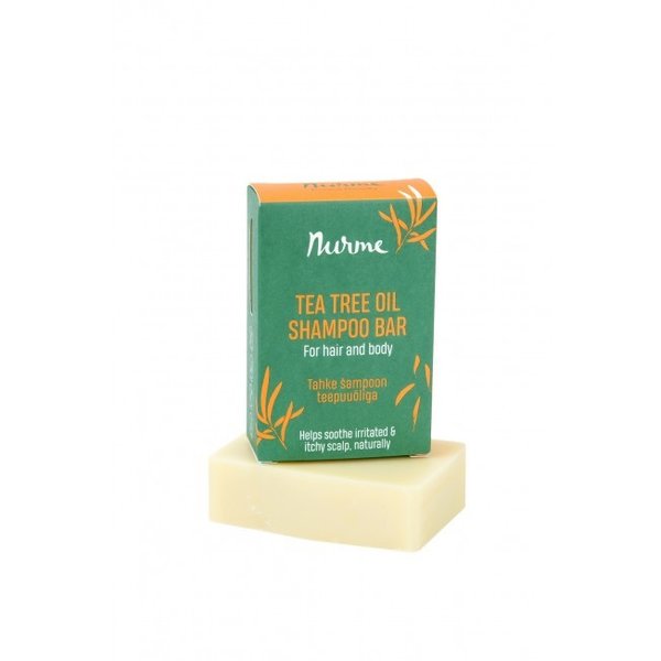 NURME Tea Tree Shampoo bar -shampoopala, teepuuöljy 100 g