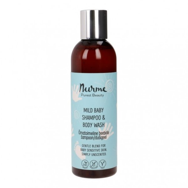 NURME Mild Baby Shampoo & Body Wash -shampoo vauvoille 200 ml