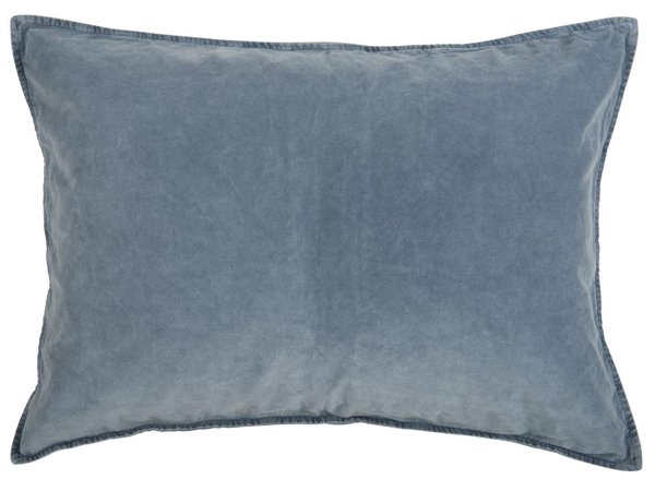 Ib Laursen tyynynpäällinen, puuvillasamettia, sininen (72x52 cm)