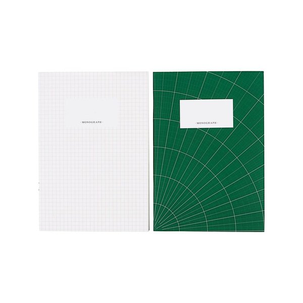 Monograph Notebooks, A5 vihkot 2 kpl (vihreä / valkoinen)