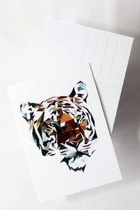 Ainoa Graphic Design A6 kortti tiikeri