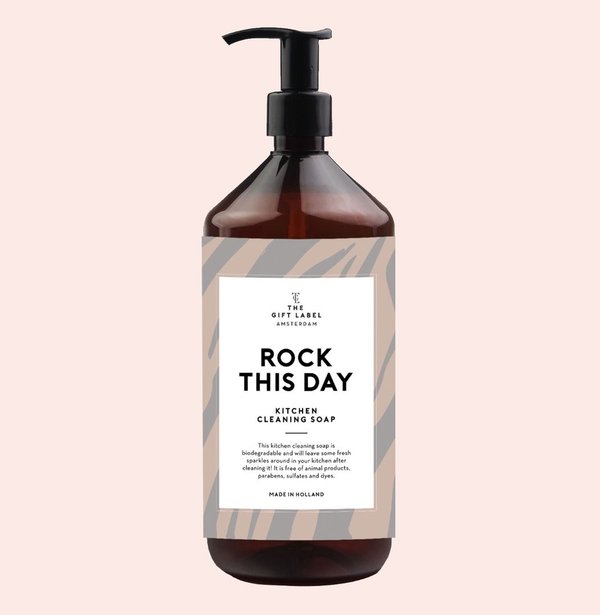 The Gift Label Kitchen Cleaning Soap, Rock This Day, tiskiaine 1000 ml