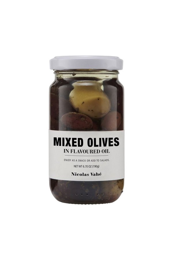 Nicolas Vahé kreikkalaiset oliivit mausteöljyssä 190 g