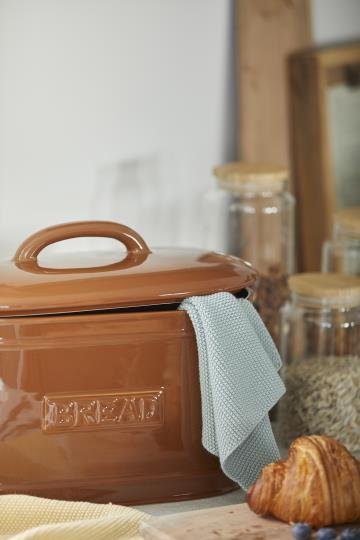 Ib Laursen leipälaatikko, keramiikkaa, ruskea 36 cm