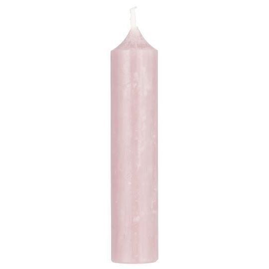 Ib Laursen kynttilä, rustiikki vaaleanpunainen kpl (dinner candle) 11 cm